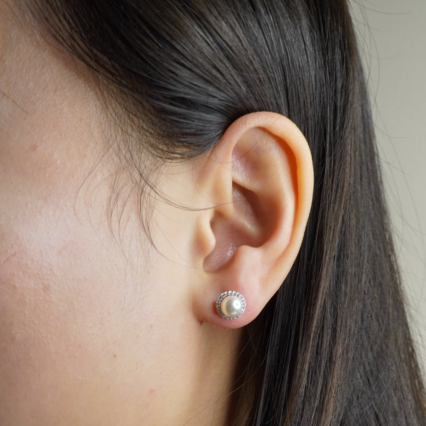Radiant Halo Pearl Earrings