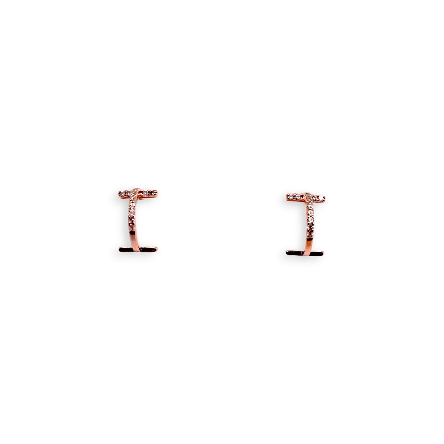 Sparkling Curved Bar Studs