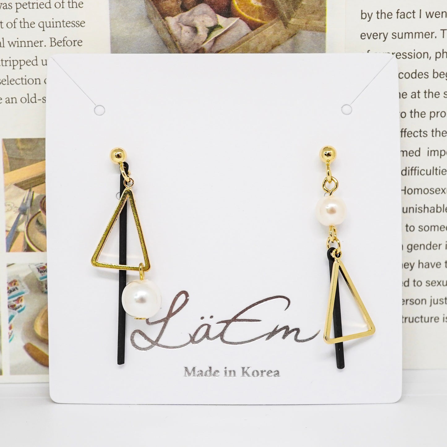 Irregular Triangle Drop Earrings