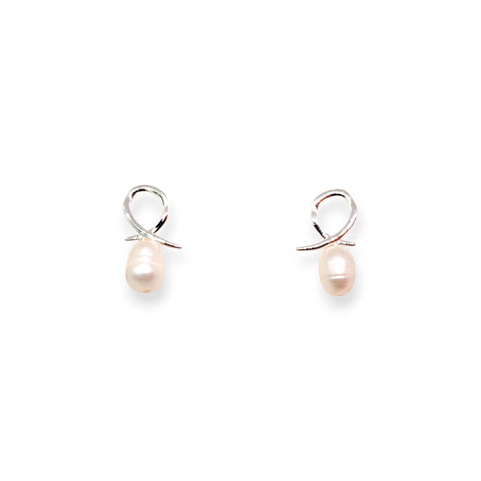 Lunar Pearl Drop Earring