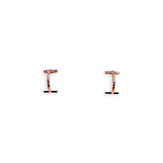 Sparkling Curved Bar Studs