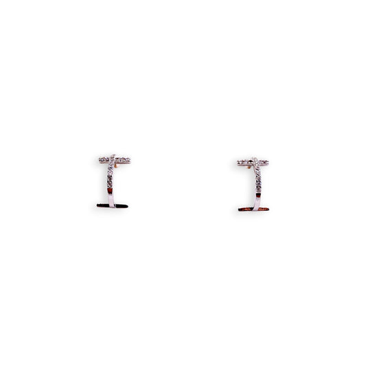 Sparkling Curved Bar Studs